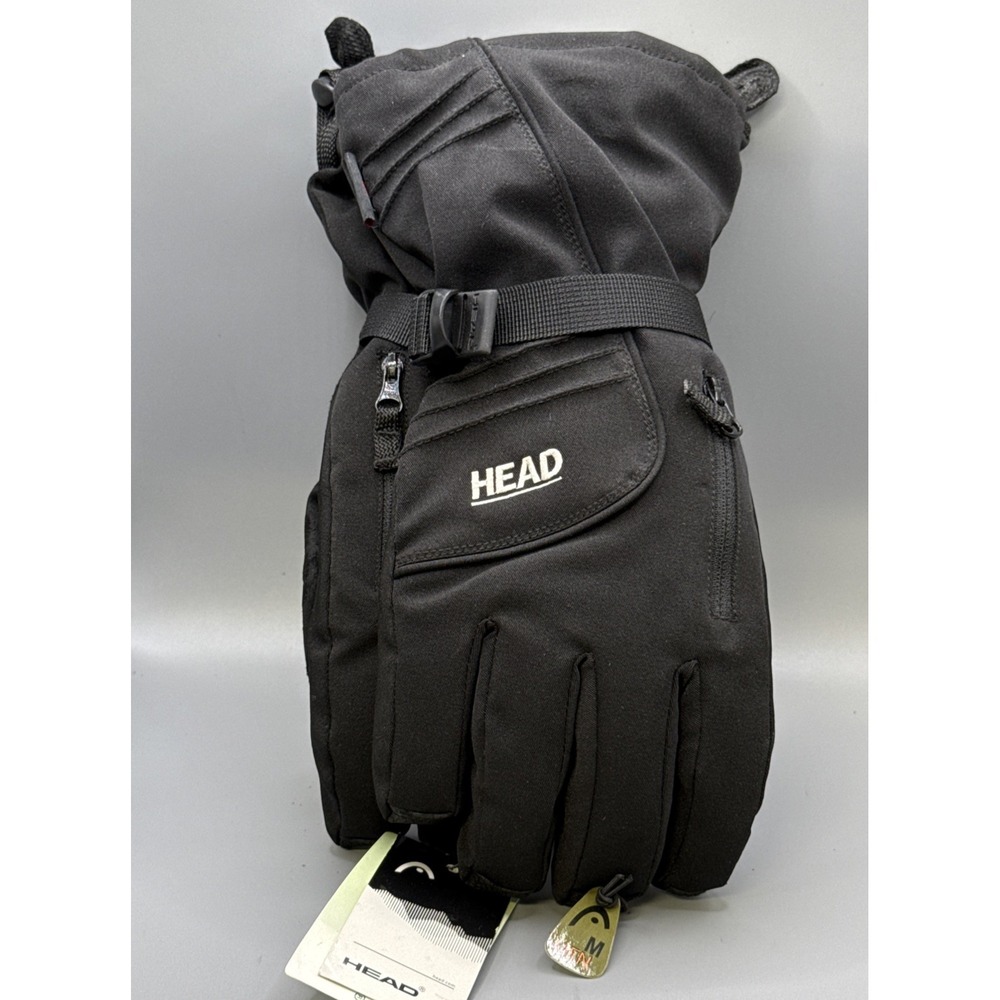 Head Men's Medium Insulated Ski Gloves Black New‎ With Flaws